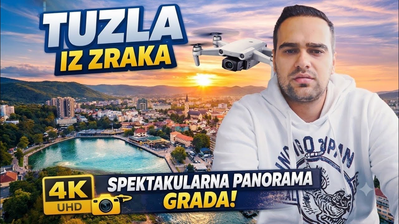 Tuzla Bosnia Drone 4K | City Panorama Tuzla from Above