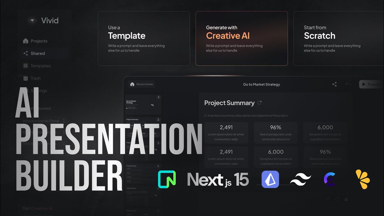 AI Presentation Builder (PART 1/2) - Nextjs 15, OpenAI, LemonSqueezy, Prisma, Clerk, Neon
