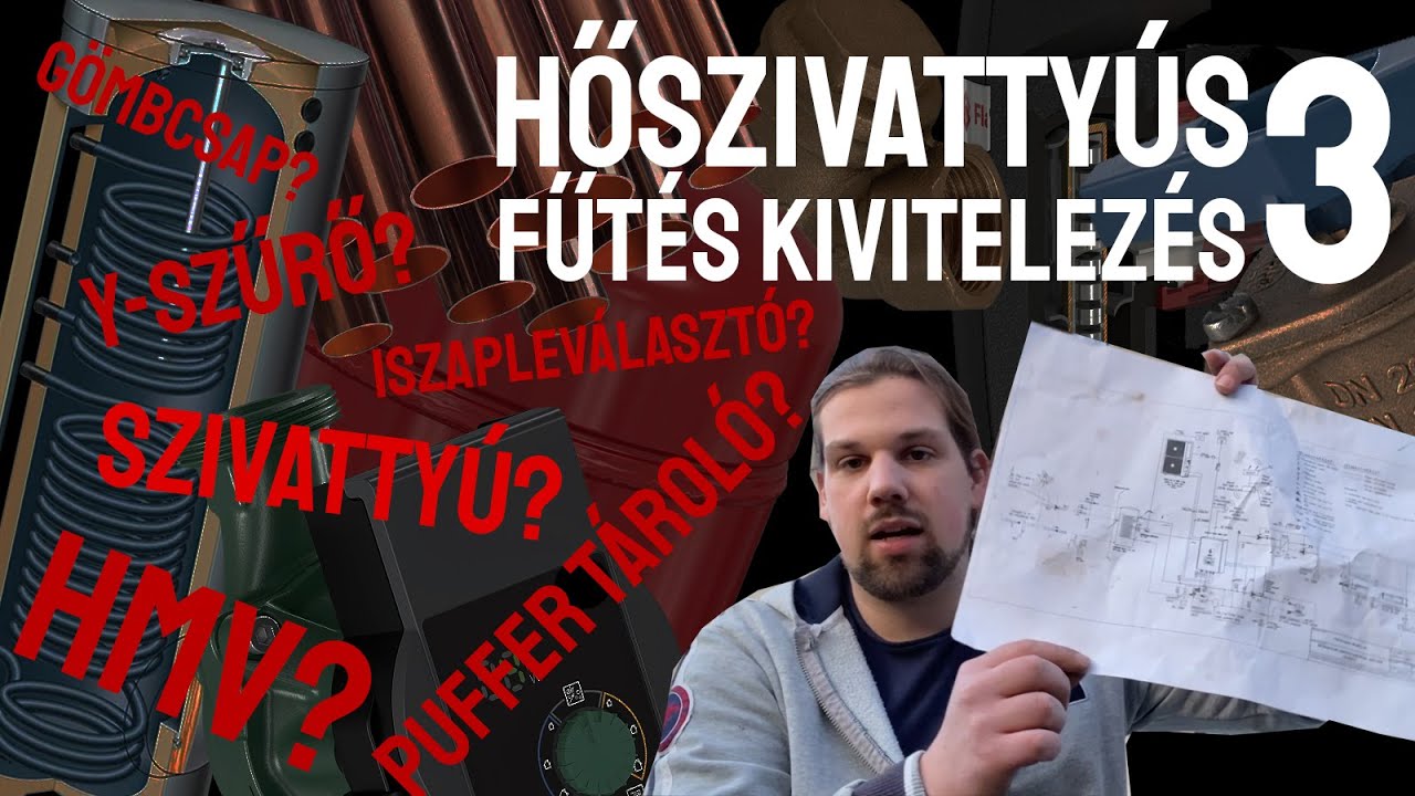 HŐSZIVATTYÚS KIVITELEZÉS 3. | Rendezzük be a gépészeti helységet | hmv, puffer, szivattyúk beépítése