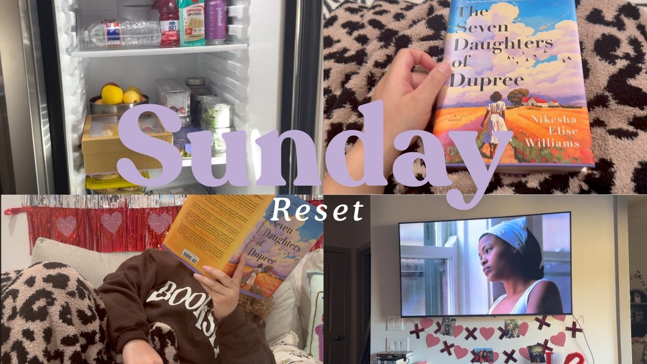 Getting my life together for the week | Sunday reset, starting an anticipated read, meal prep