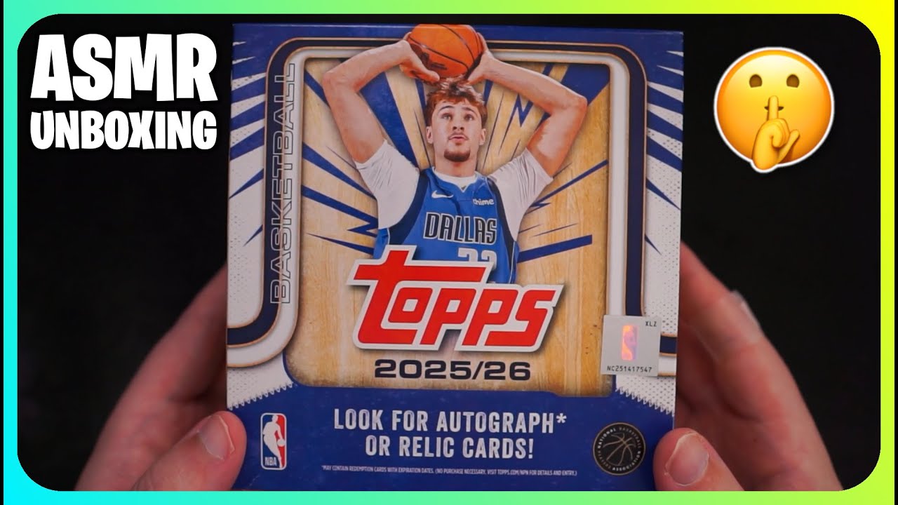 (ASMR) Распаковка Topps NBA 2025-2026, которая поможет вам СПАТЬ!