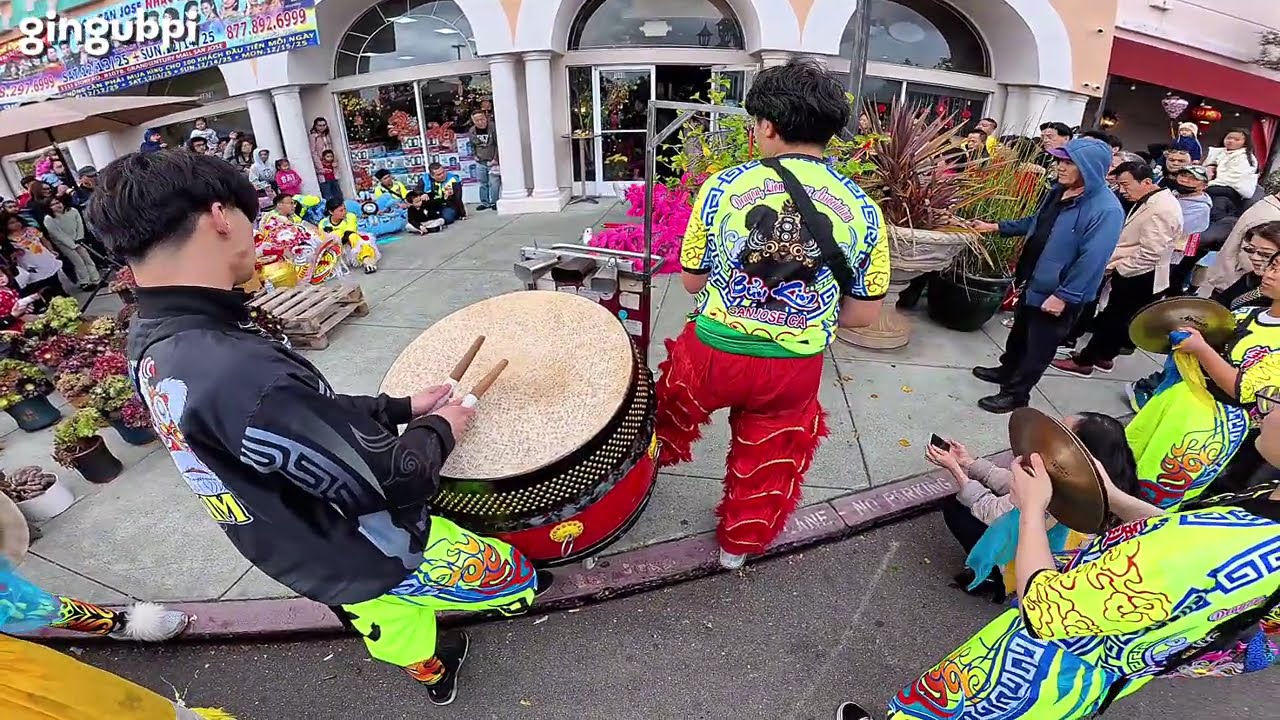 Traditional LION DANCE of Lunar New Year2026 at Grand Century mall in San Jose Cali USA @gingubpi890