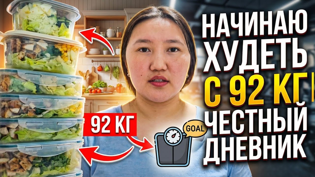 НАЧИНАЮ ХУДЕТЬ С 92 КГ | ЧЕСТНЫЙ ДНЕВНИК 