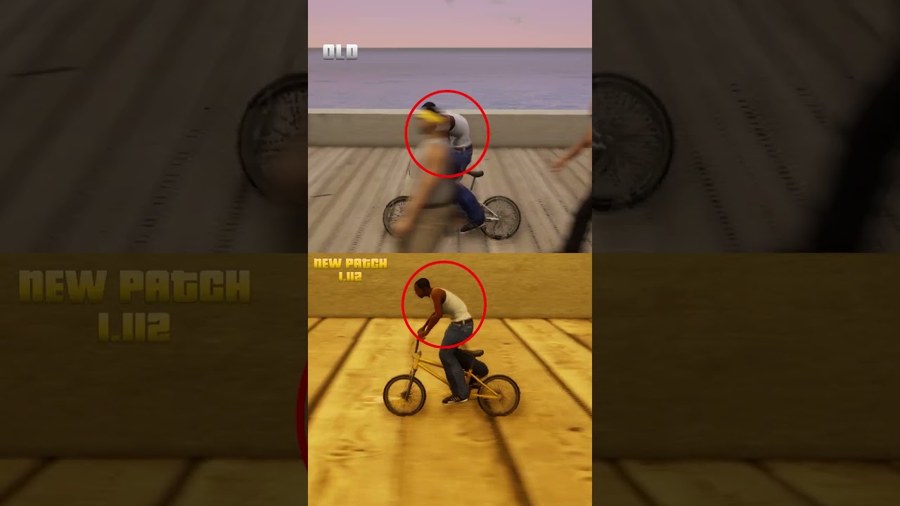GTA SAN ANDREAS Trilogy - The Definitive Edition | Release vs Now (Patch 1.112) #gta #shorts