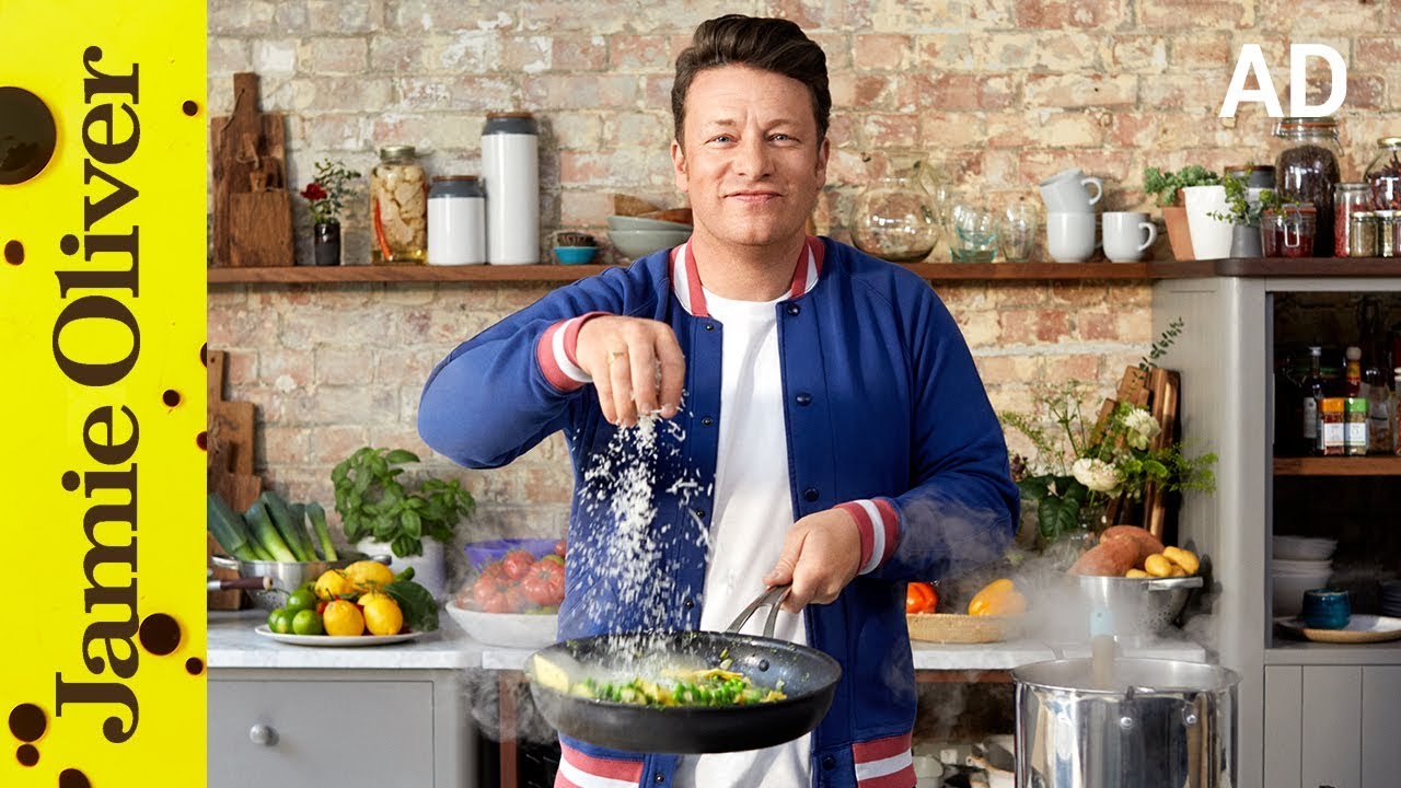 Creamy Pea & Courgette Pasta | Jamie Oliver | AD