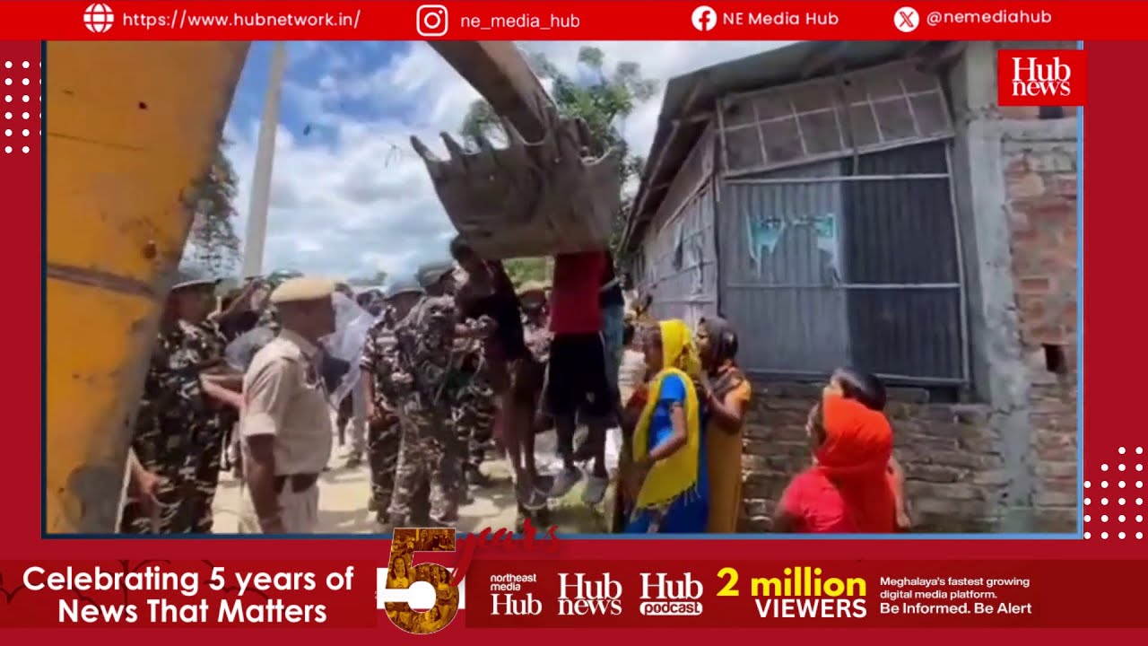 WATCH | Eviction drive in Hojai turns chaotic as residents resist