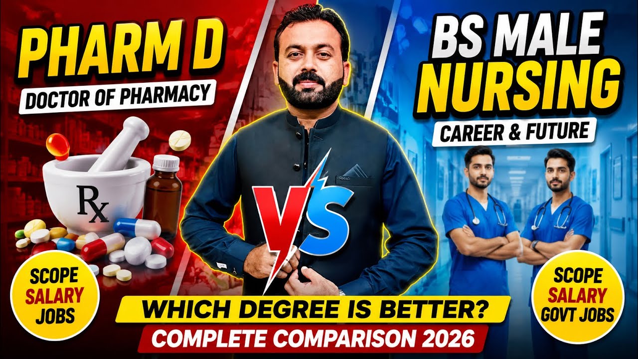 Pharm D or BS Male Nursing? | Best Career for Male Students in Pakistan 2026