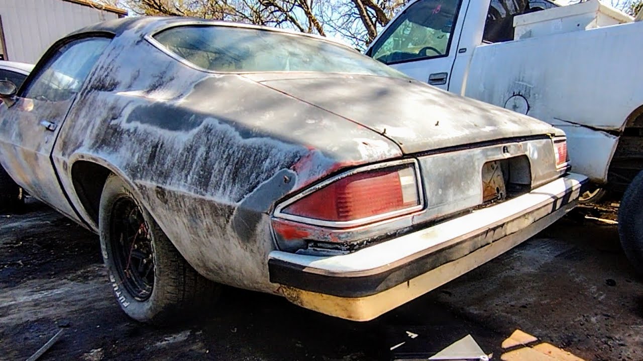 Last Of The Small Back Windows. 1974 Chevy Camaro Junkyard Find