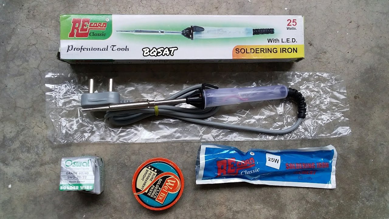 Record classic 25 watt soldering iron complete unboxing or testing   | 25 watt soldring