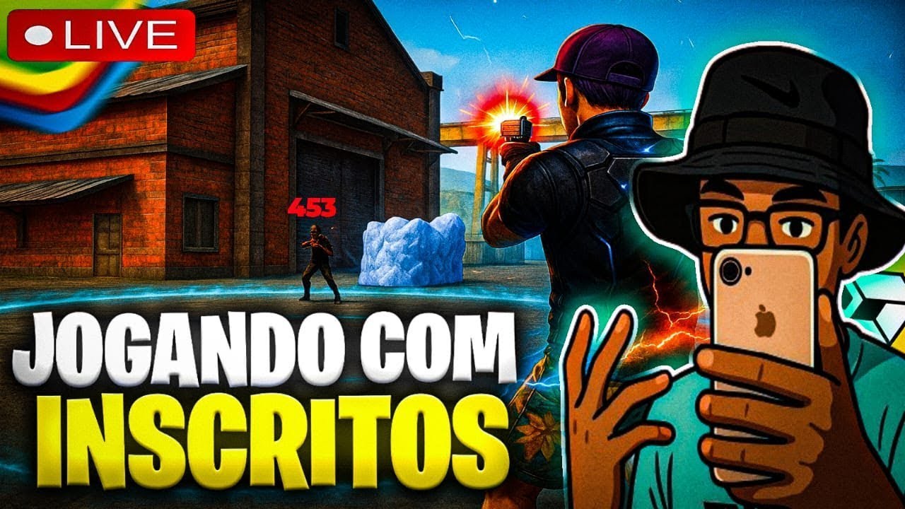 👑 LIVE ON 👑4X4 CONTRA OS INSCRITOS 👑RYZEN 5 4600G 16DE RAM 240 FPS👑FREE FIRE AO VIVO👑