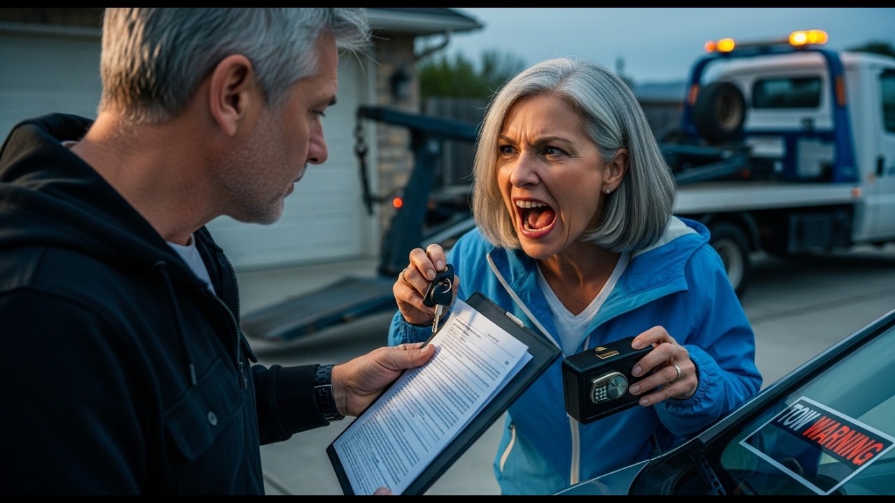 The Tow Truck Rolled In And The HOA Board President Blocked My Driveway With A Fake Citation