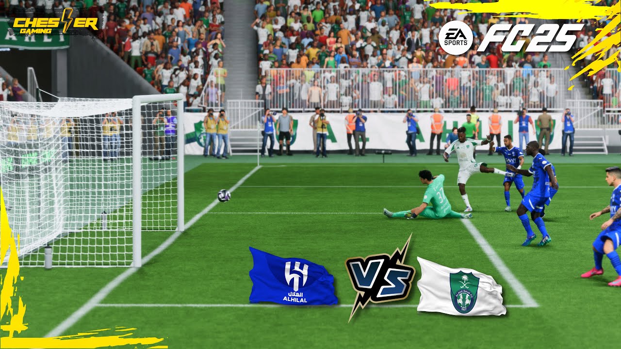 فيفا 25 الأهلي السعودي ضد نادي الهلال - الدوري السعودي - بلاي ستيشن 5 | EA FC 25 ARABIC COMMENTARY