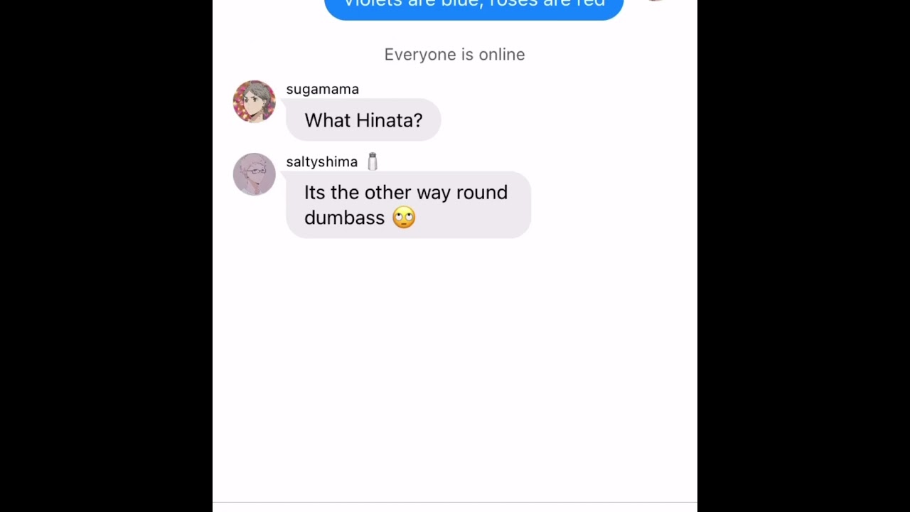 Haikyuu texts drumsy skit/ she cancelled earth