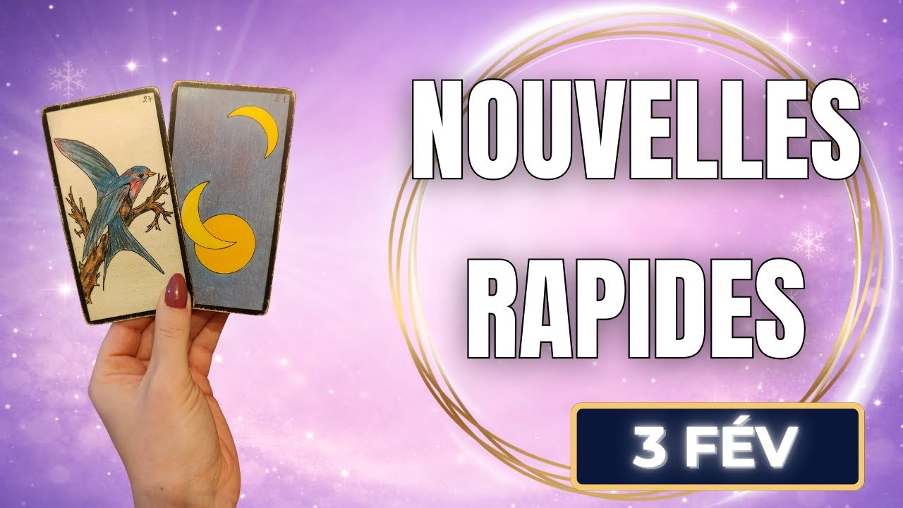MARDI 3 FÉVRIER 2026 💎 UNE BONNE NOUVELLE ARRIVE, VOUS ÊTES PROTÉGÉE