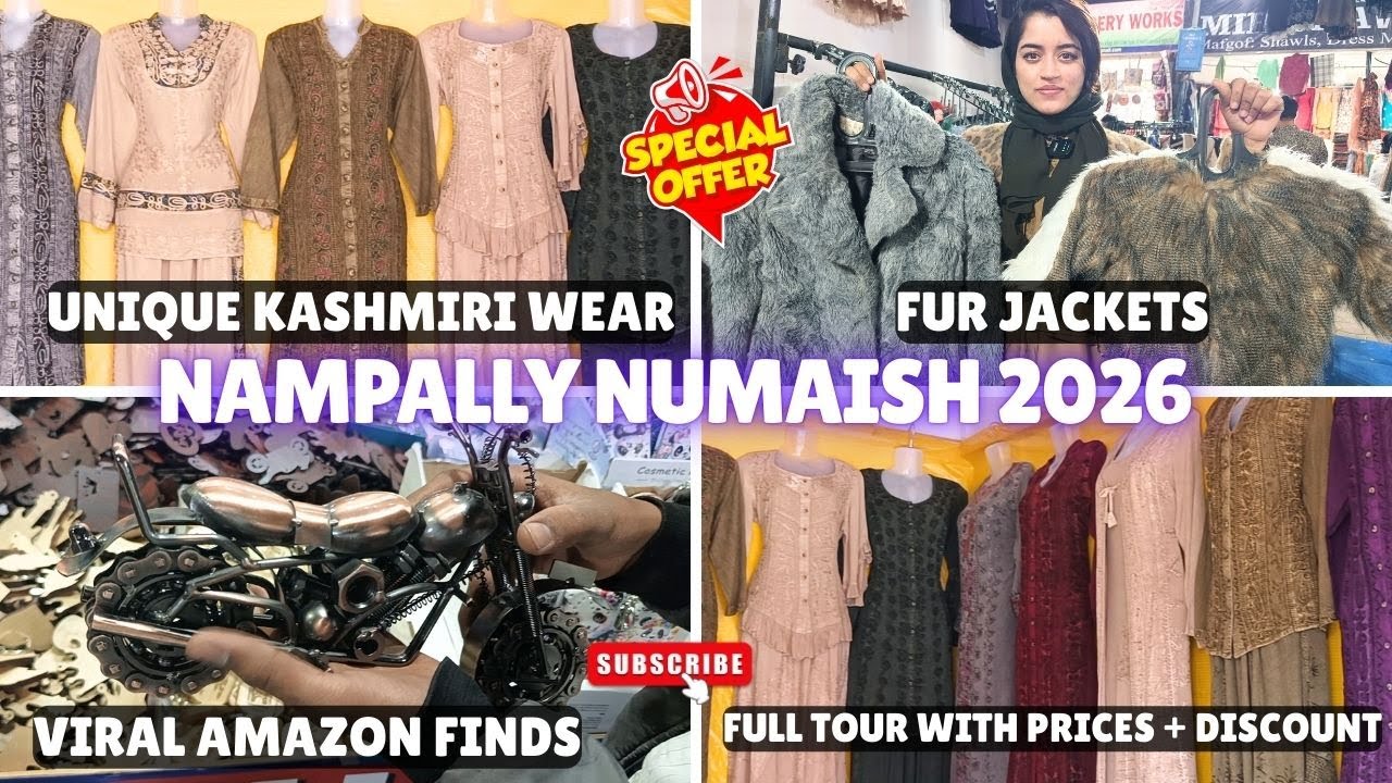 Nampally Numaish 2026 | Unique Kashmiri Wear, Fur Jackets & Viral Amazon Finds #numaish #exhibition