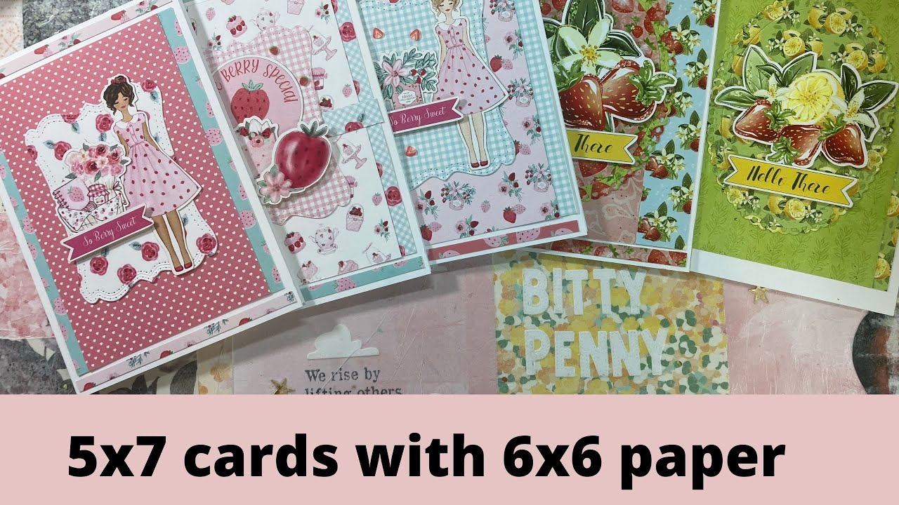 6x6 paper formula for 5x7 cards/ N2S restock and #OldPlusNewMay2022