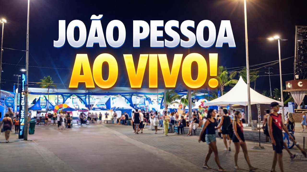 noite de sexta- feira no calçadão da praia de Tambaú João pessoa PB Brasil