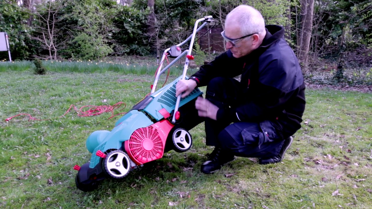 Bosch AVR 1100 1100W Verti-Cutter Electric Lawn Raker - DEMO