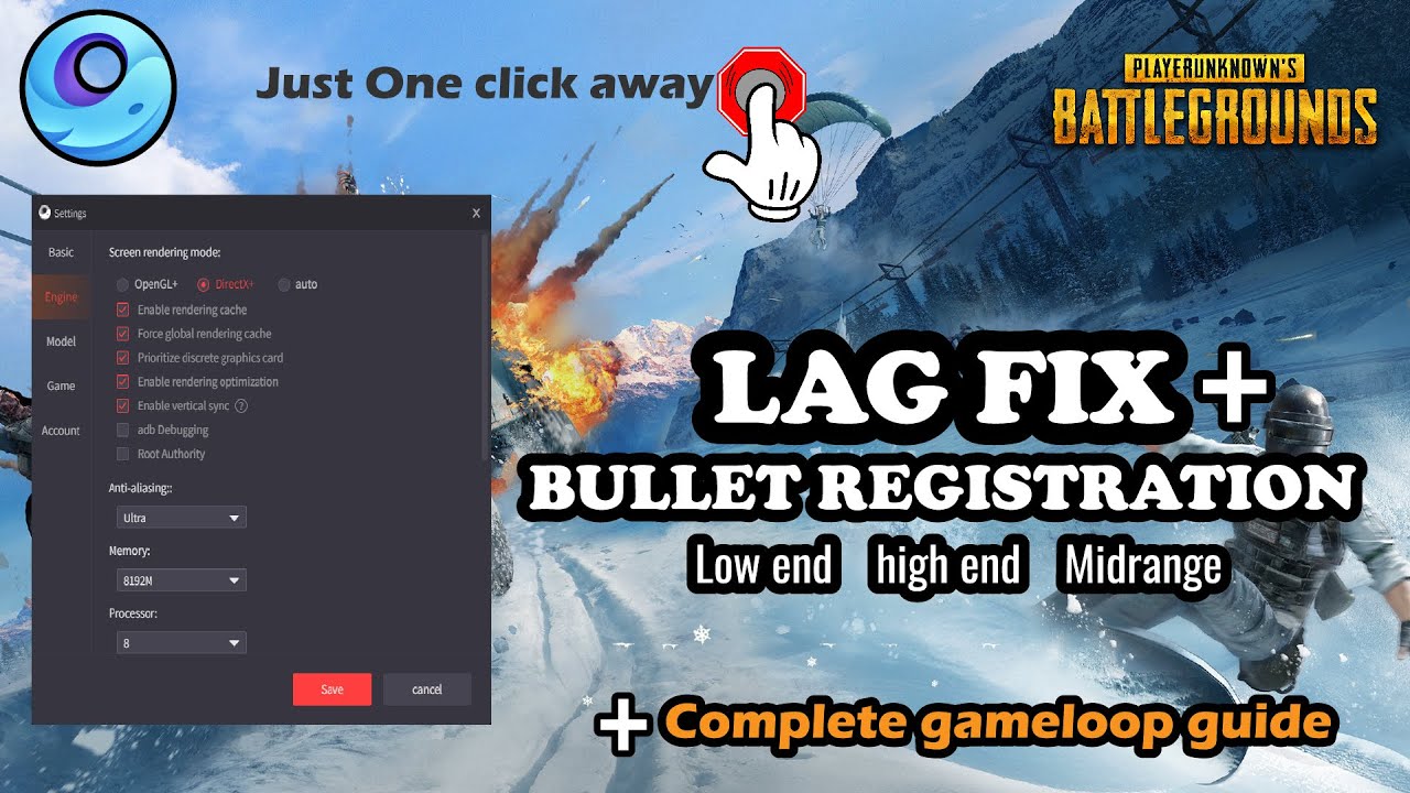 Pubg Mobile: Gameloop Lag fix and Bullet Registration With Complete Guide