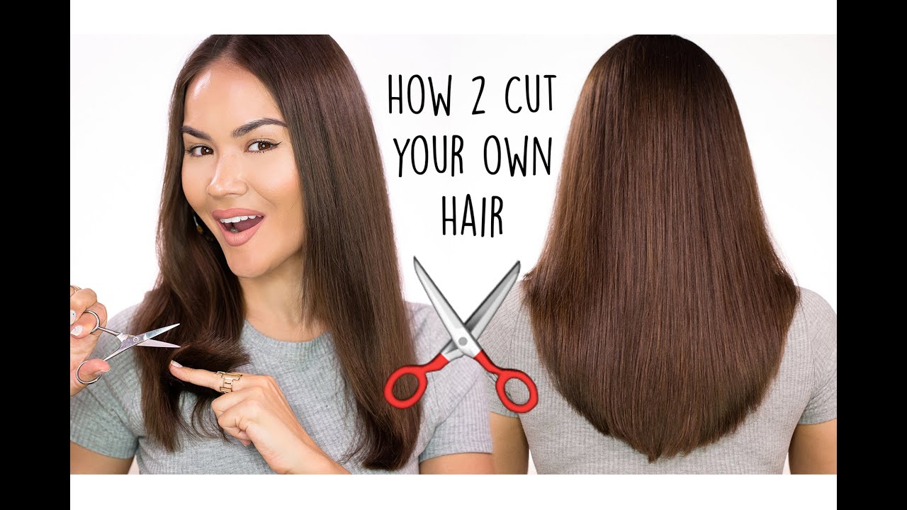 How To Cut Your Own Hair l DIY HAIRCUT TUTORIAL | Maryam Maquillage