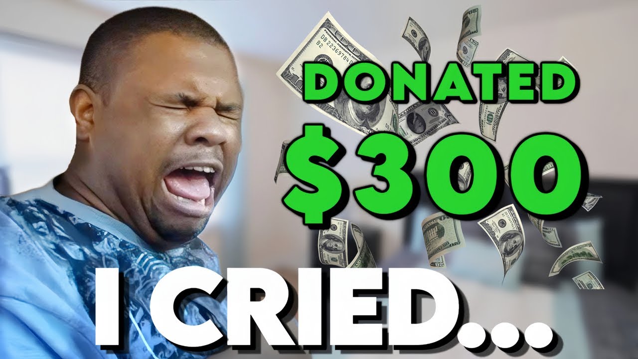 JESUS DONATES 300$ & DCIGS CRIES