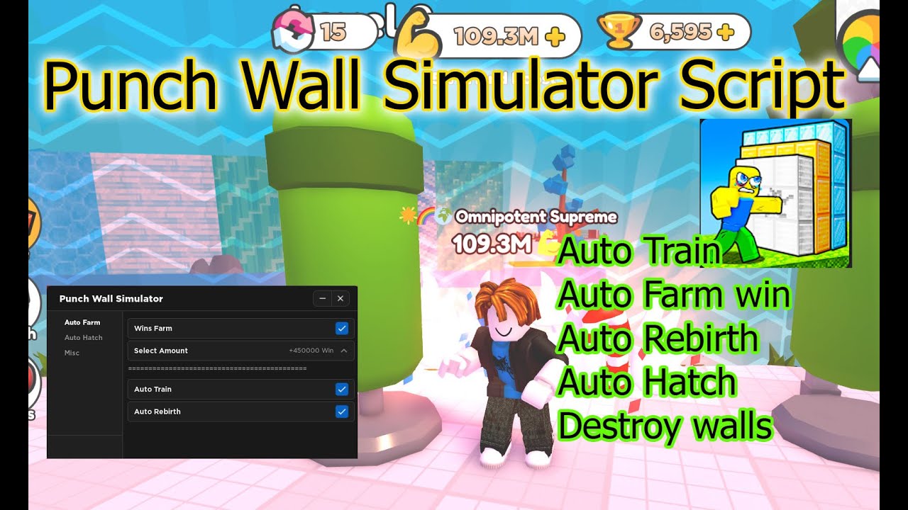 Punch Wall Simulator Script fast auto farm
