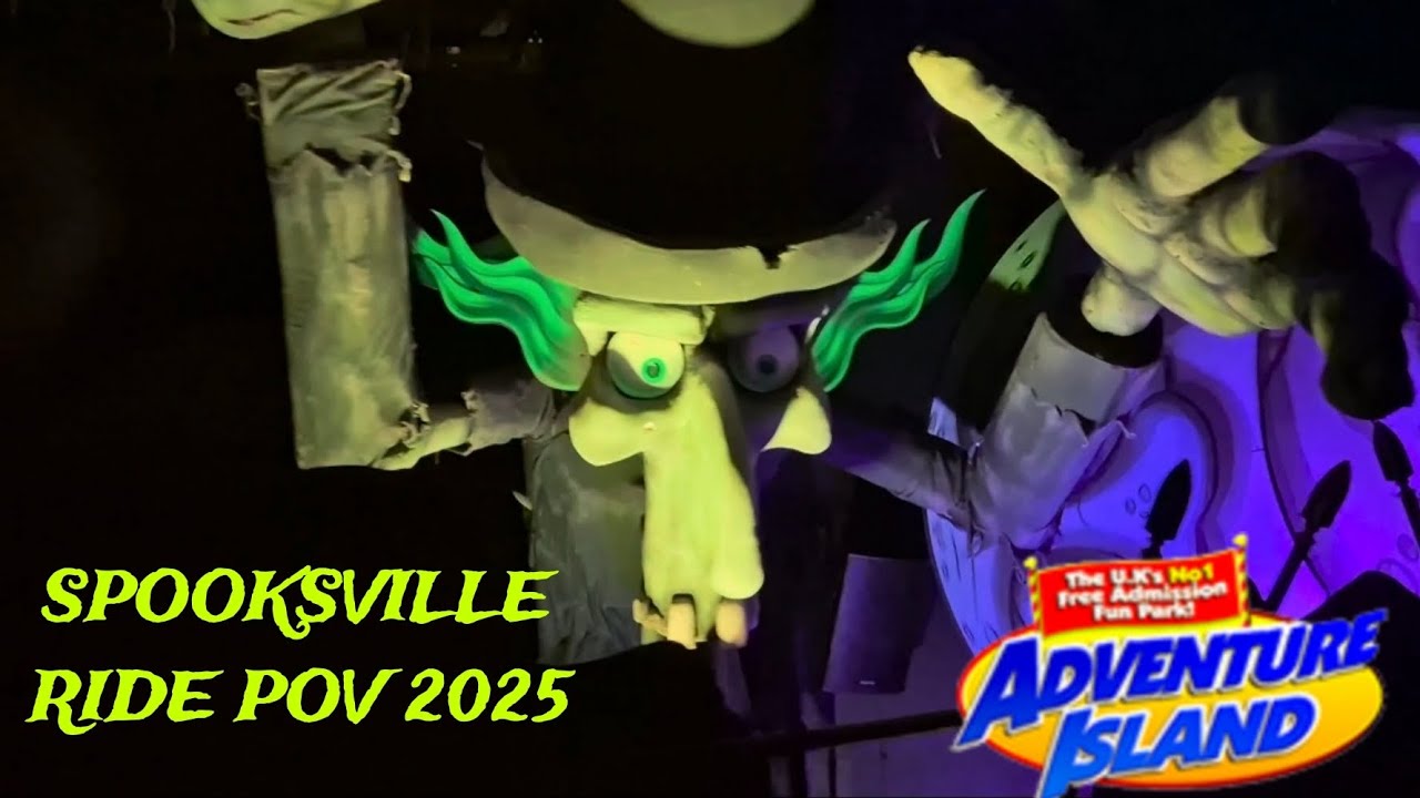 Spooksville Ride POV 2025 (Former over the hill/beelzee bobs trail) Adventure Island