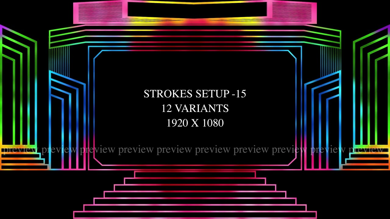 499. Strokes Setup -  15  - 12 Variants - 1920 x 1080