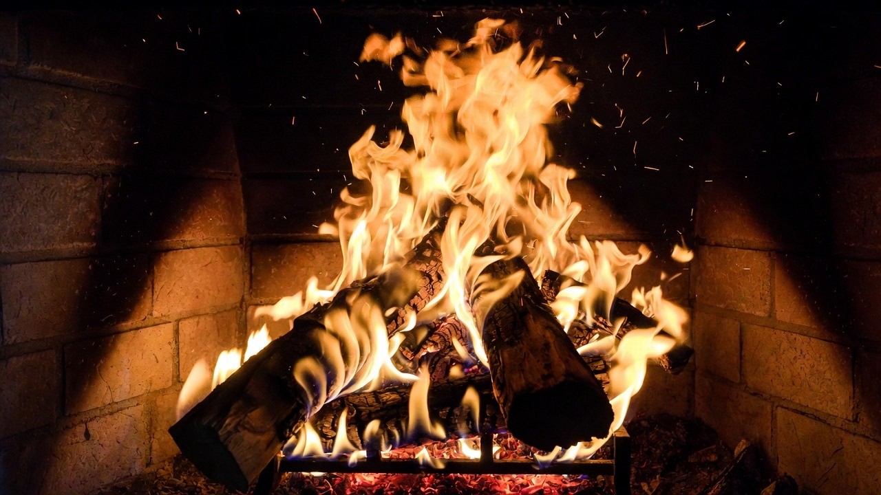 #şömine Ateşi | Huzur Veren Çatırdayan Ateş Sesleri 🔥Relaxing Fireplace Ambience #fireplaceambience