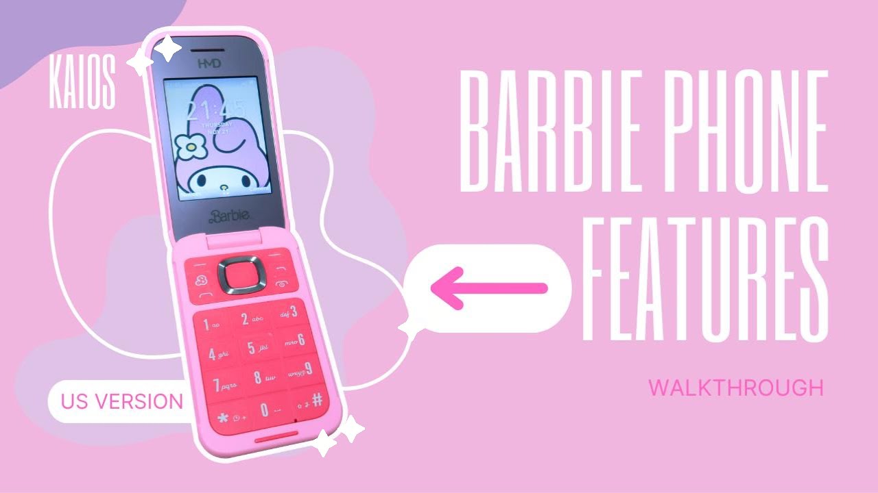 barbie phone features walking through (kaios us version, no talking, no bgm)