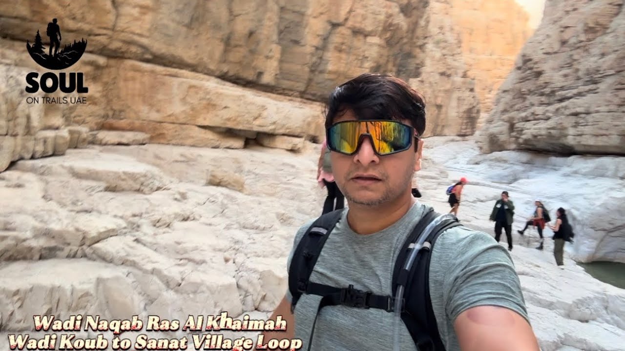 Wadi Naqab beautiful wadi with mountain RAK(SOUL OK TRAILS UAE)
