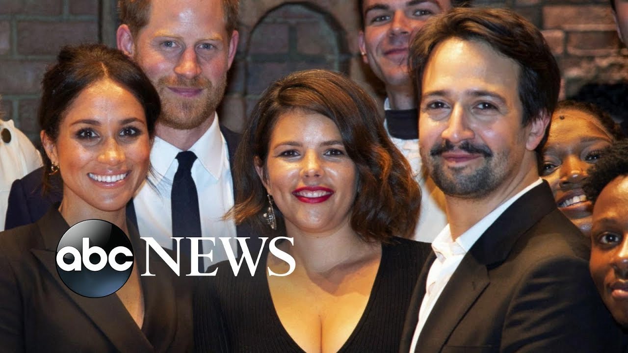 Prince Harry, Meghan Markle meet Lin-Manuel Miranda at 'Hamilton' performance