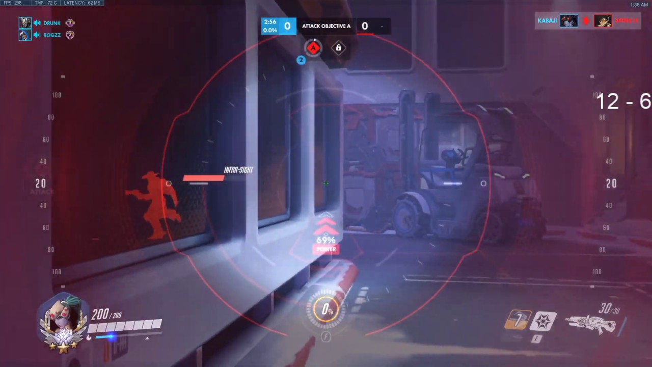 KABAJI WIDOW SHOWING HIS AIMING SKILLS! [ OVERWATCH SEASON 21 TOP 500 ]