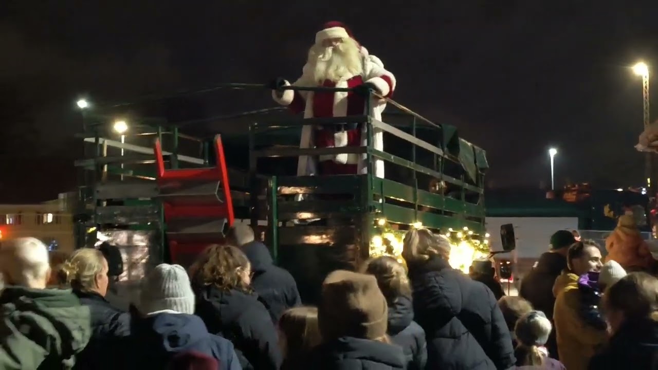 Julemandens ankomst i N&aelig;stved&nbsp;| Denmark | God Jul | N&aelig;stved Havn & Axeltorv