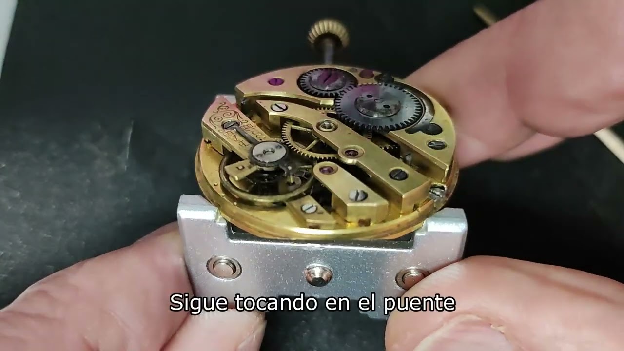 RELOJ DE BOLSILLO #4 reparación del eje