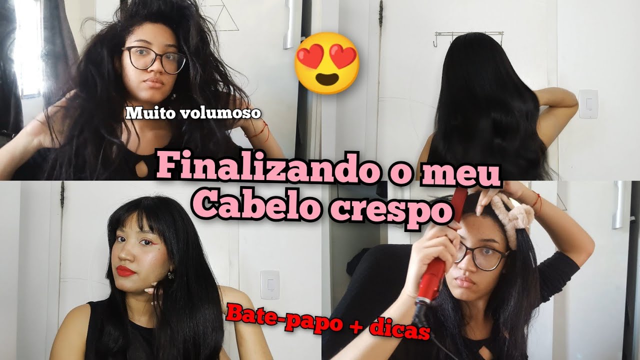 FINALIZANDO MEU CABELO CRESPO ALISADO | BATE PAPO - Danii Veiroli