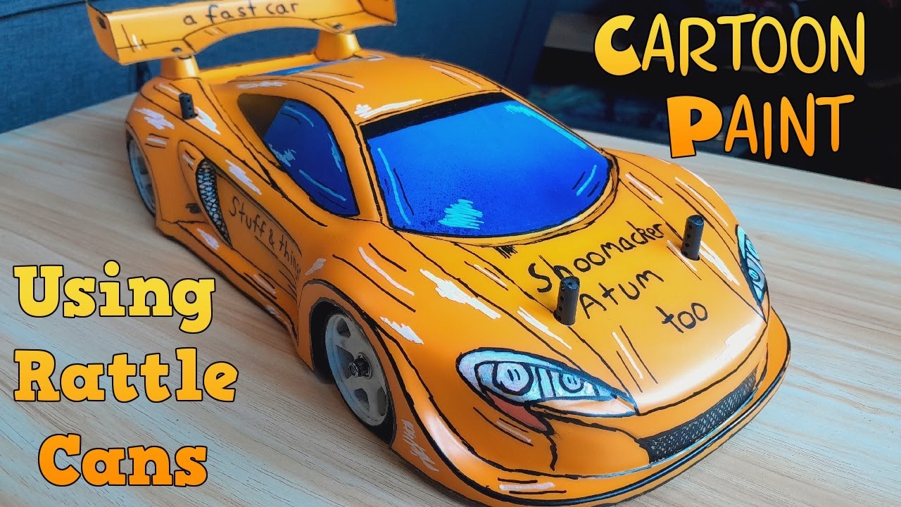Cartoon RC Body - Done With Tamiya Spray Paint Cans