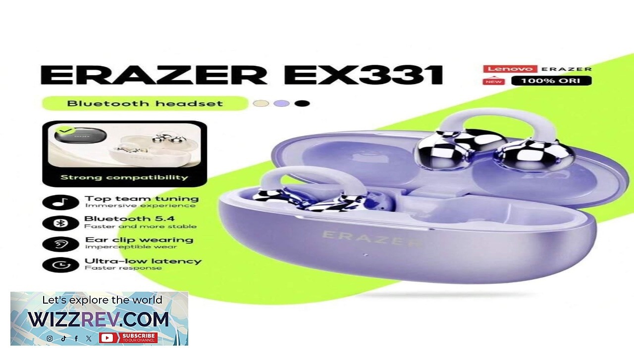 Lenovo Erazer Earbuds EX331 Wireless Bluetooth 5.4 Earbuds Low Latency Large Capacity