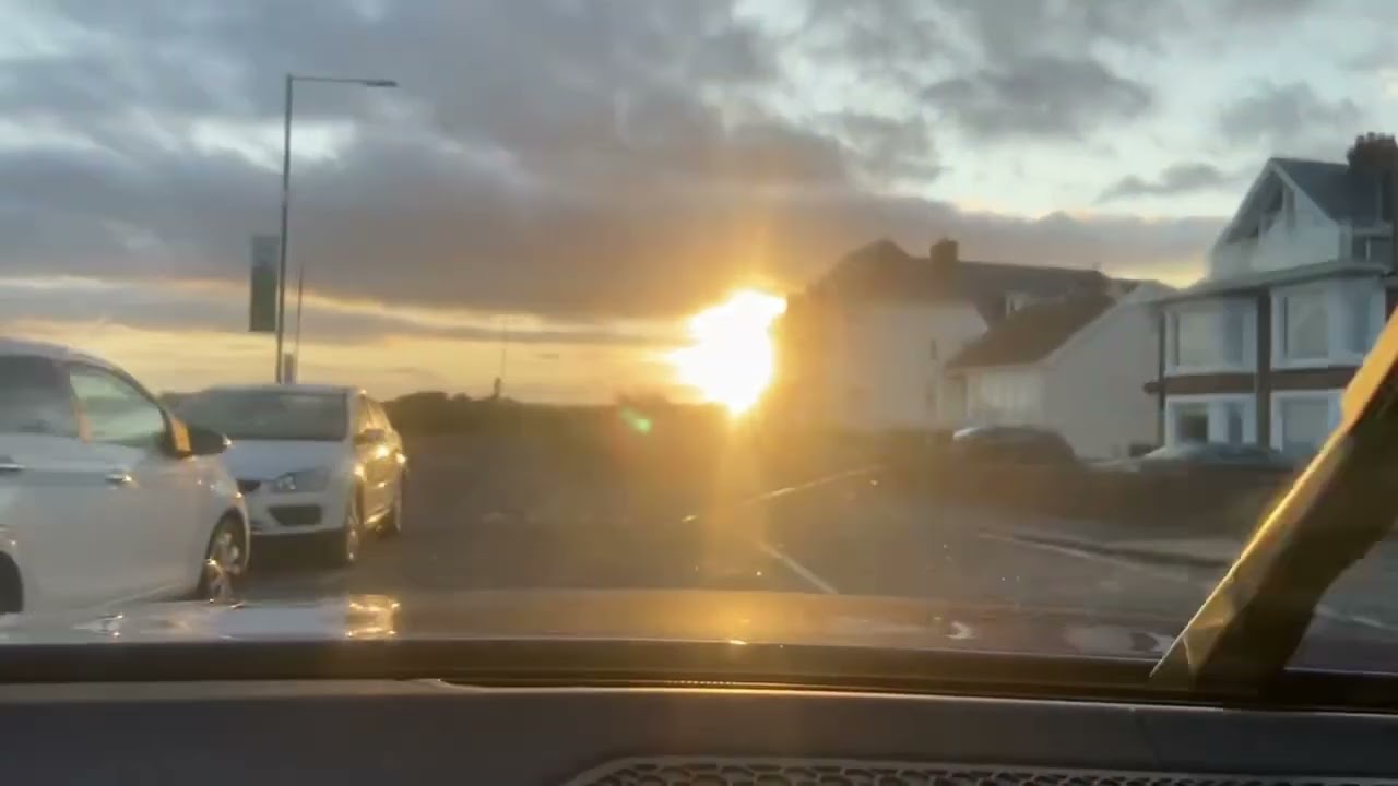 Summer evening drive in through Porthcawl