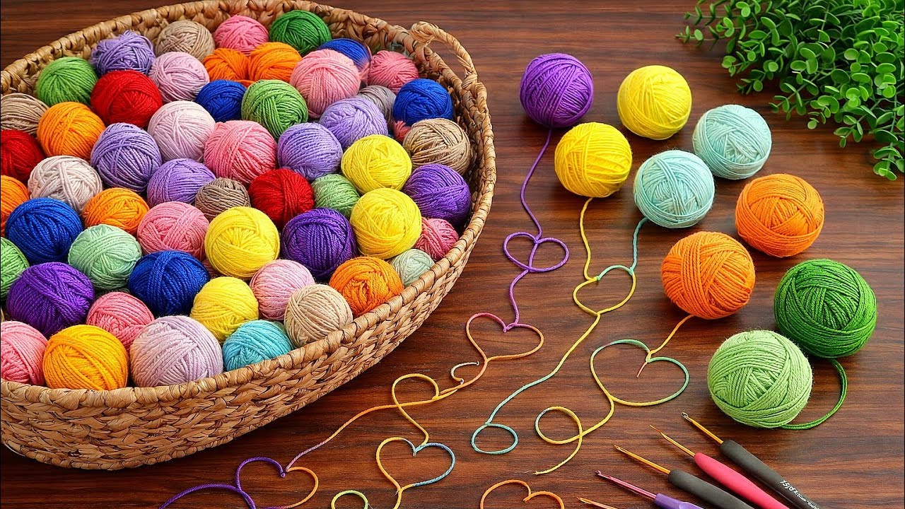 Turn Yarn Scraps into THIS! 😍 Easy Crochet for Beginners