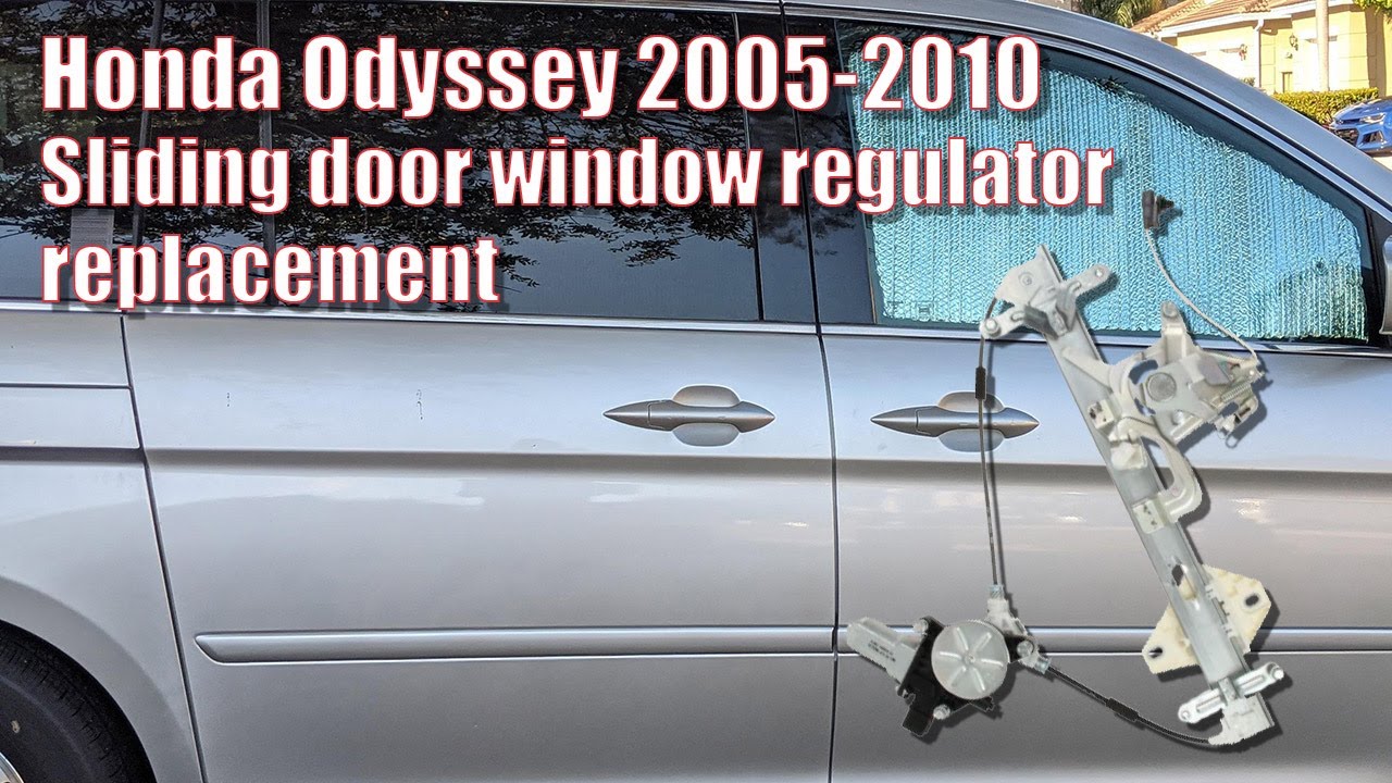 Honda Odyssey 2005-2010 - Sliding door window regulator replacement step by step