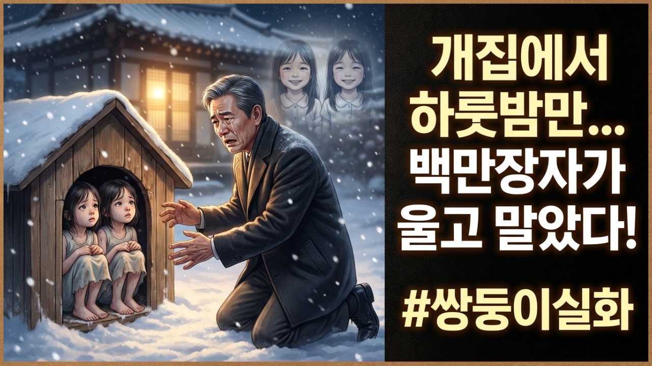 “개집에서 하룻밤만…” 백만장자 앞에 나타난 고아 쌍둥이, 그들이 입은 반팔 속 충격적 진실