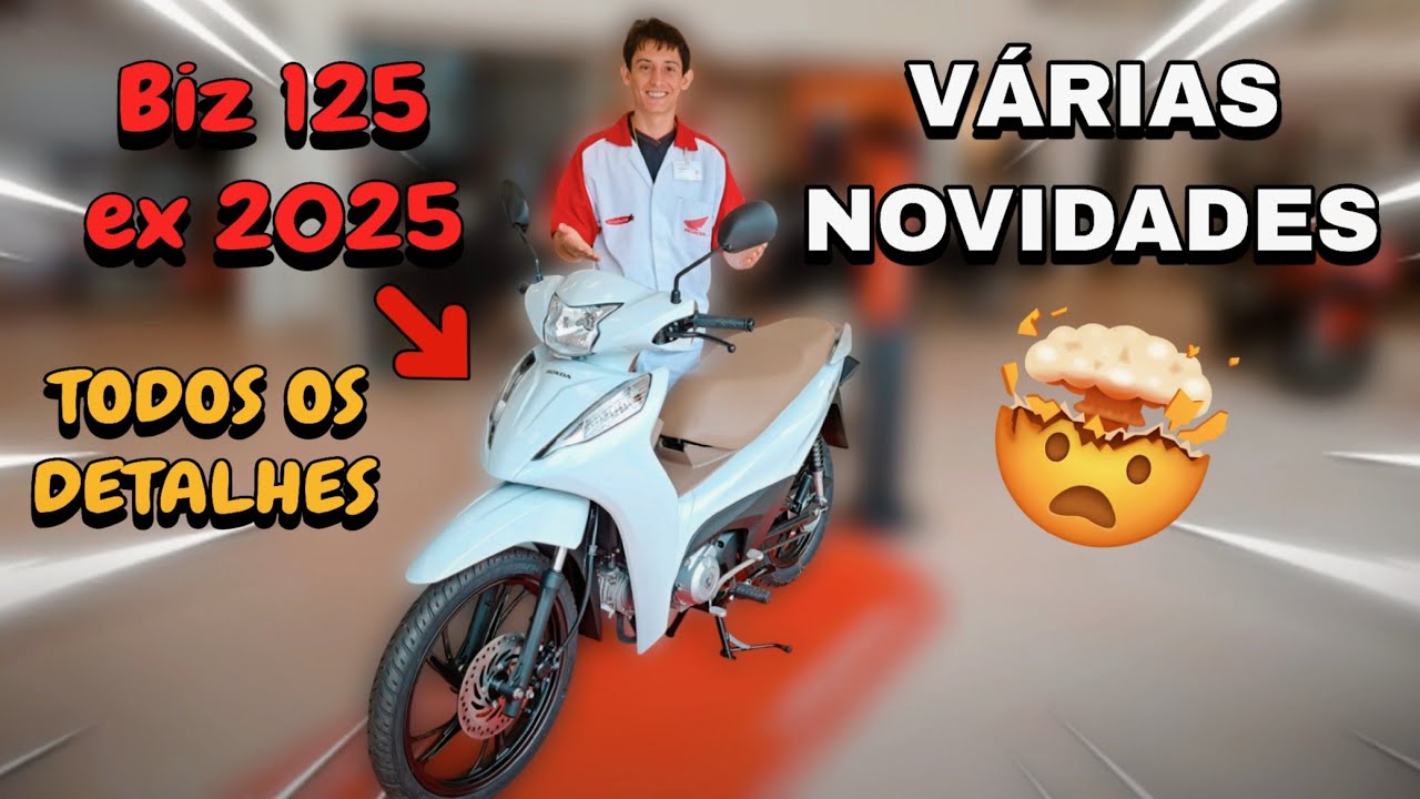 BIZ 125 EX 2025 BRANCO PER. TODOS OS DETALHES.