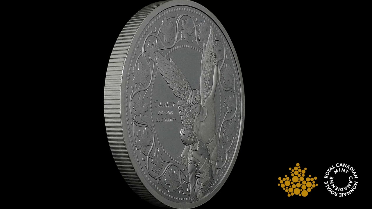 10 oz. Pure Silver Coin - The Angel of Victory: 100th Anniversary of the First World War Armistice