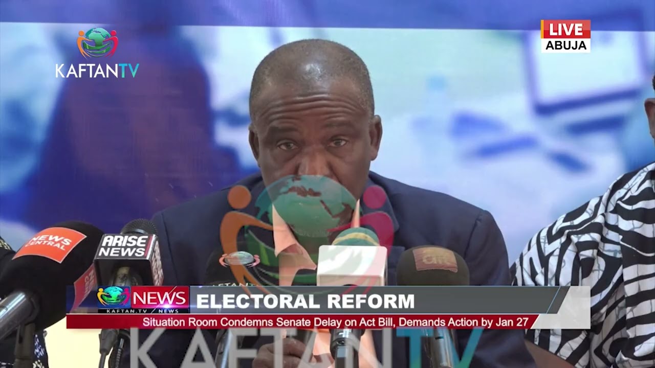 ELECTORAL REFORM: SITUATION ROOM CONDEMNS SENATE DELAY ON ACT BILL DEMAND ACTION BY by Jan 27