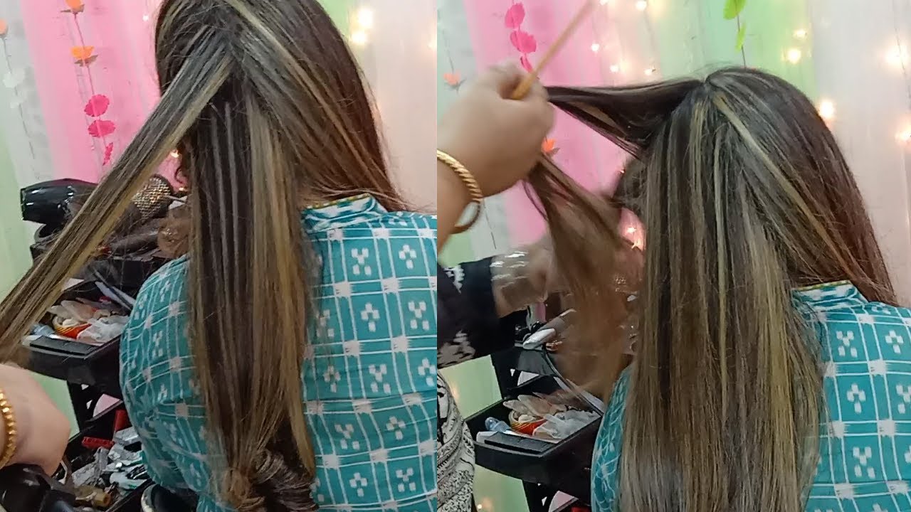 hair highlights for black hair || Hair Tutorial  2019 || Nazia Khan