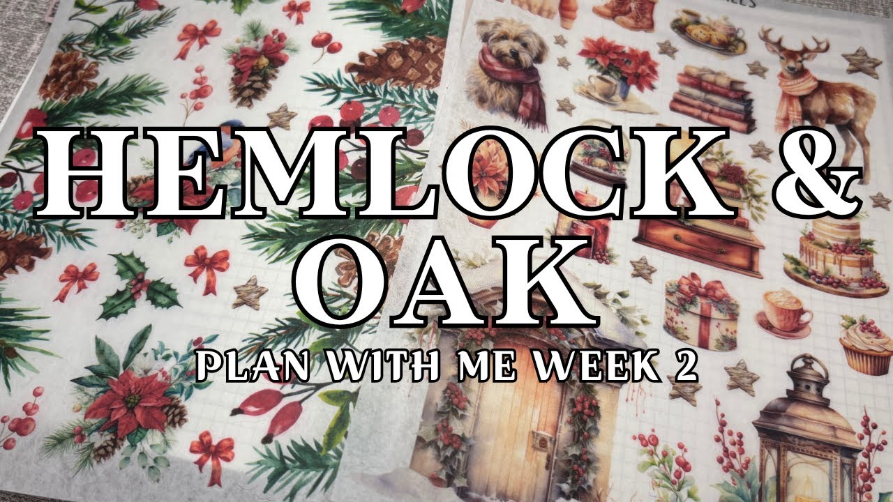 PLAN WITH ME | Week 2 January 2026 ✨ Hemlock & Oak Weekly Daily Planner | Papershire Stickers