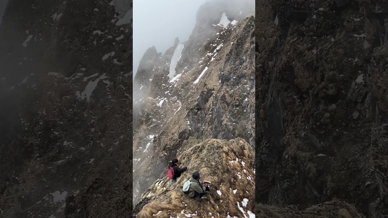 Traversing the Perilous Mountain Terrain #mountains #trekking #nature