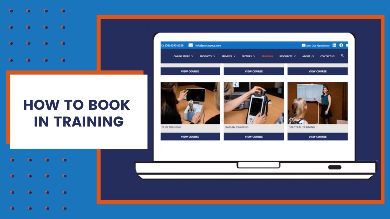 How to book in Training - Portable Spectral Services