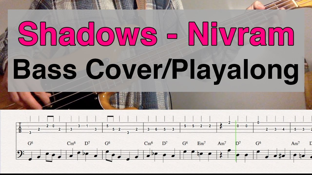 The Shadows - Nivram - Bass Cover and Playalong with Notation and Tab